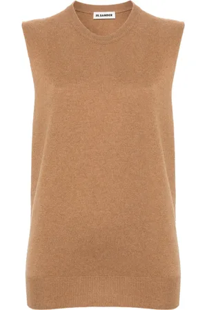 Jil Sander Chaleco de cachemira cuello redondo