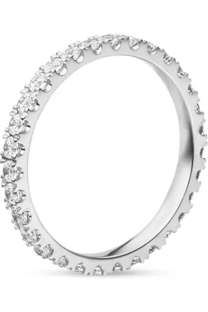 VEYNOU Anillo Memory en oro blanco reciclado de 18kt con diamante