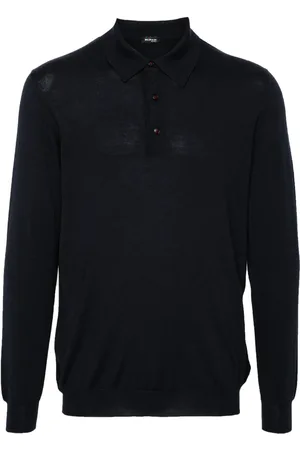 Kiton Playera tipo polo de tejido fino