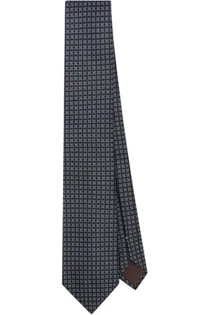 CANALI Corbata de seda con motivo en jacquard