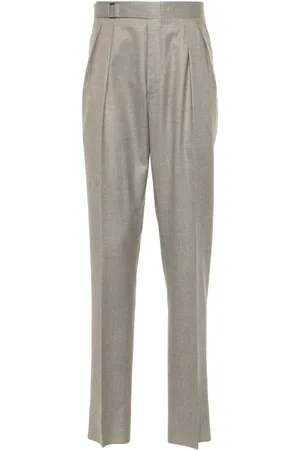 CANALI Pantalones de vestir con tiro medio