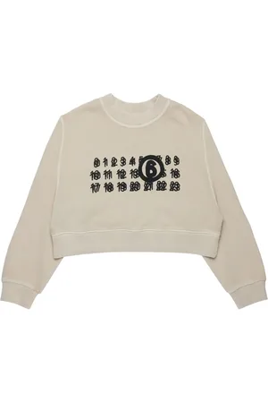 Maison Margiela Sudadera corta con motivo de número