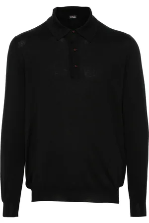 Kiton Playera tipo polo de tejido fino