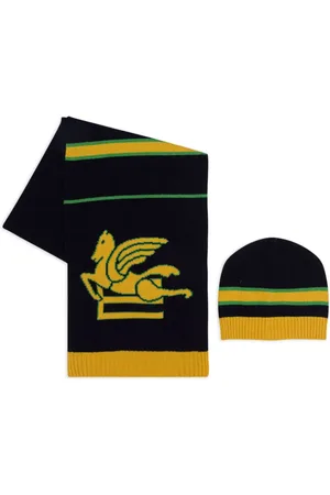 Etro Mascada y gorro con motivo Pegaso