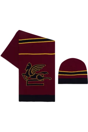 Etro Mascada y gorro con motivo Pegaso