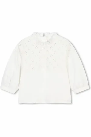 Chloé Sudadera con cuello de volantes