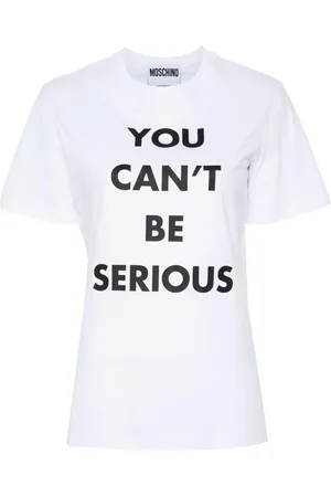 Moschino Playera con texto estampado