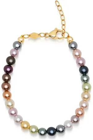 Nialaya Pulsera Rainbow con perla