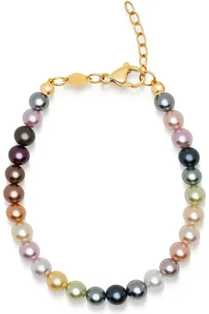 Nialaya Pulsera Rainbow con perla