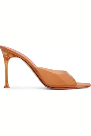 Amina Muaddi Mules Alexa Glass con tacón de 95mm