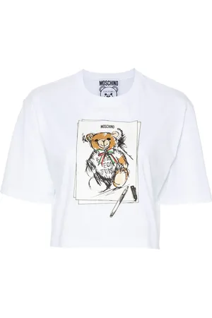 Moschino Top corto con motivo Teddy Bear