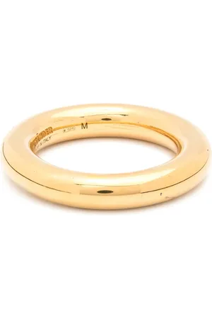 Jil Sander Anillo pulido con logo grabado