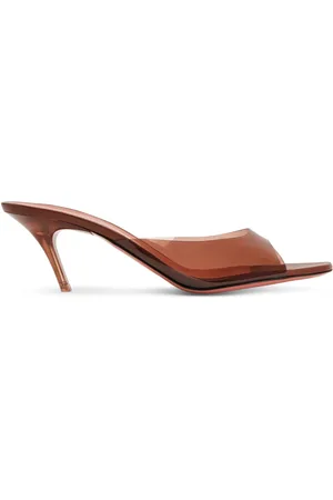 Amina Muaddi Mules Alexa Glass con tacón de 60mm
