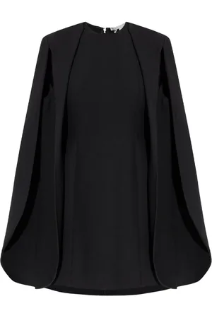 Stella McCartney Vestido estilo capa con cuello redondo