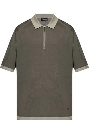Emporio Armani Playera tipo polo con parche del logo