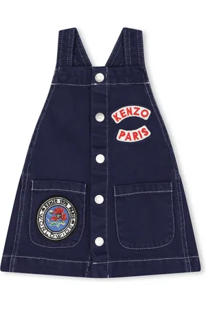 Kenzo Vestido con aplique del logo