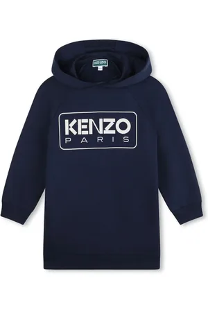 Kenzo Vestido estilo hoodie con logo estampado