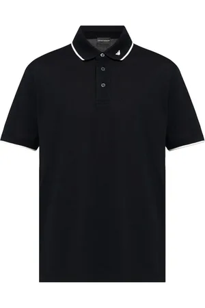 Emporio Armani Playera tipo polo con logo bordado