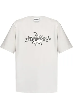 Iceberg Playera con estampado de tiburÃ³n