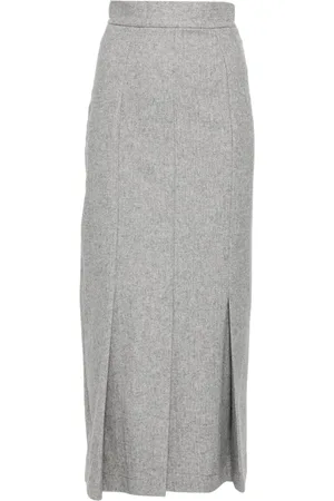 ERMANNO SCERVINO Falda midi con diseño plisado