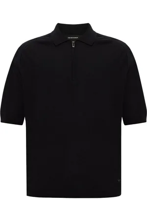 Emporio Armani Playera tipo polo con parche del logo