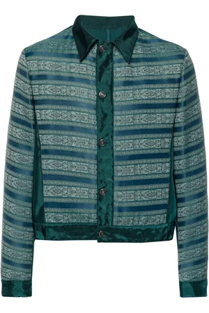 ROMEO GIGLI Chamarra con motivo floral en jacquard 2000-2001