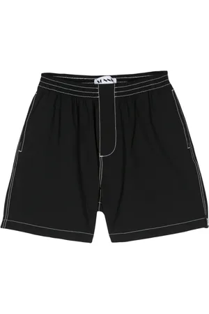 SUNNEI Bermudas con pretina elástica y costuras en contraste