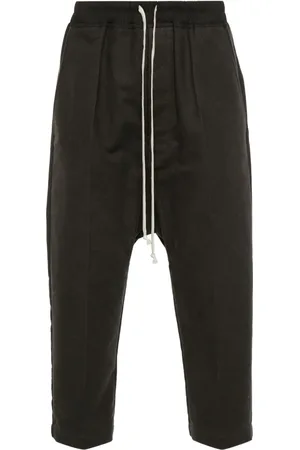 Rick Owens Pantalones capri con cordones en la pretina