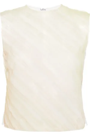 Viktor & Rolf Top de tul plisado