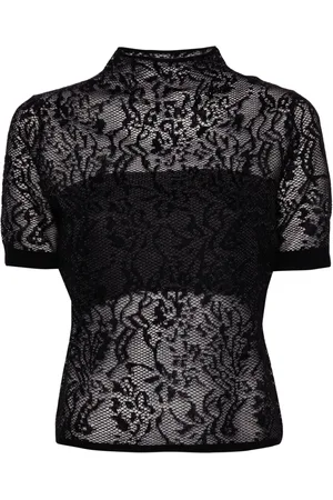 Twin-Set Suéter semitransparente con motivo en jacquard