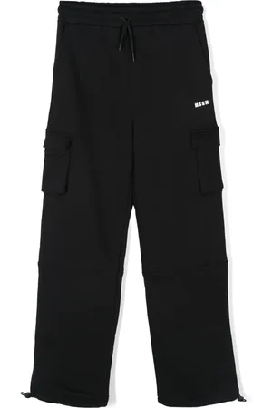 Msgm Pants con logo estampado