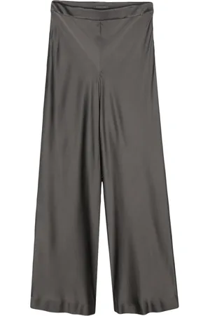 Alberta Ferretti Pantalones anchos con efecto satinado