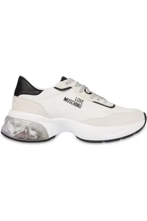 Moschino Tenis con paneles y logo estampado
