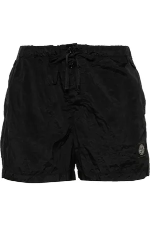 Stone Island Shorts de playa con parche Compass