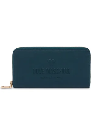 Moschino Cartera con logo en relieve