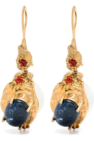 Marni Aretes con detalle de perlas