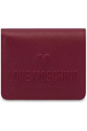 Moschino Cartera plegable con logo en relieve