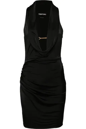 Tom Ford Slip dress corto con cuello vuelto