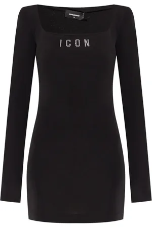 Dsquared2 Vestido corto con logo estampado