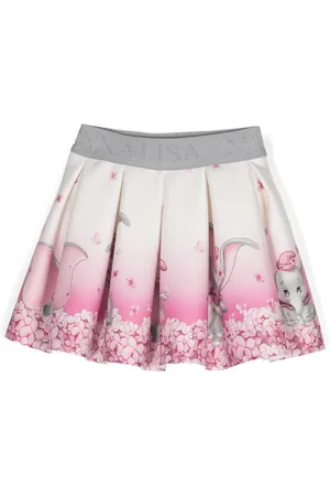 MONNALISA Falda voluminosa con elefante estampado