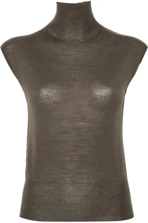Rick Owens Top con cuello vuelto
