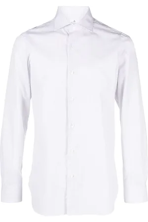 Finamore Camisa manga larga con rayas estampadas