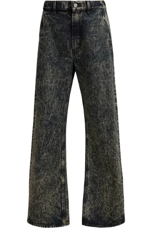 Marni Jeans anchos con efecto envejecido