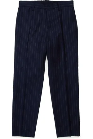 Nº21 Pantalones de vestir rectos con rayas diplomáticas estampadas