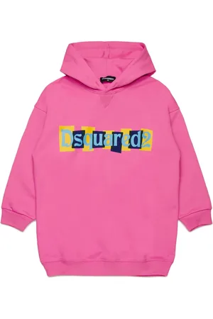 Dsquared2 Vestido con capucha y logo