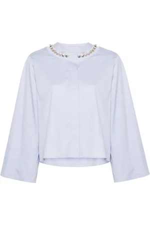 Sandro Camisa corta con detalles de cristal en el cuello