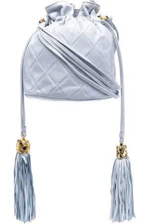 CHANEL Bolsa bucket con capitonado de rombos 1989