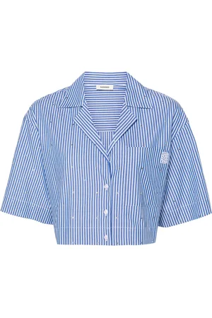 Sandro Camisa corta con detalles de cristal
