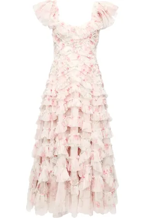 Needle & Thread Vestido midi Summer Posy Lola Backless