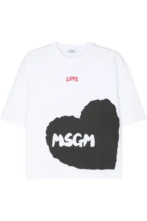 Msgm Playera con logo estampado